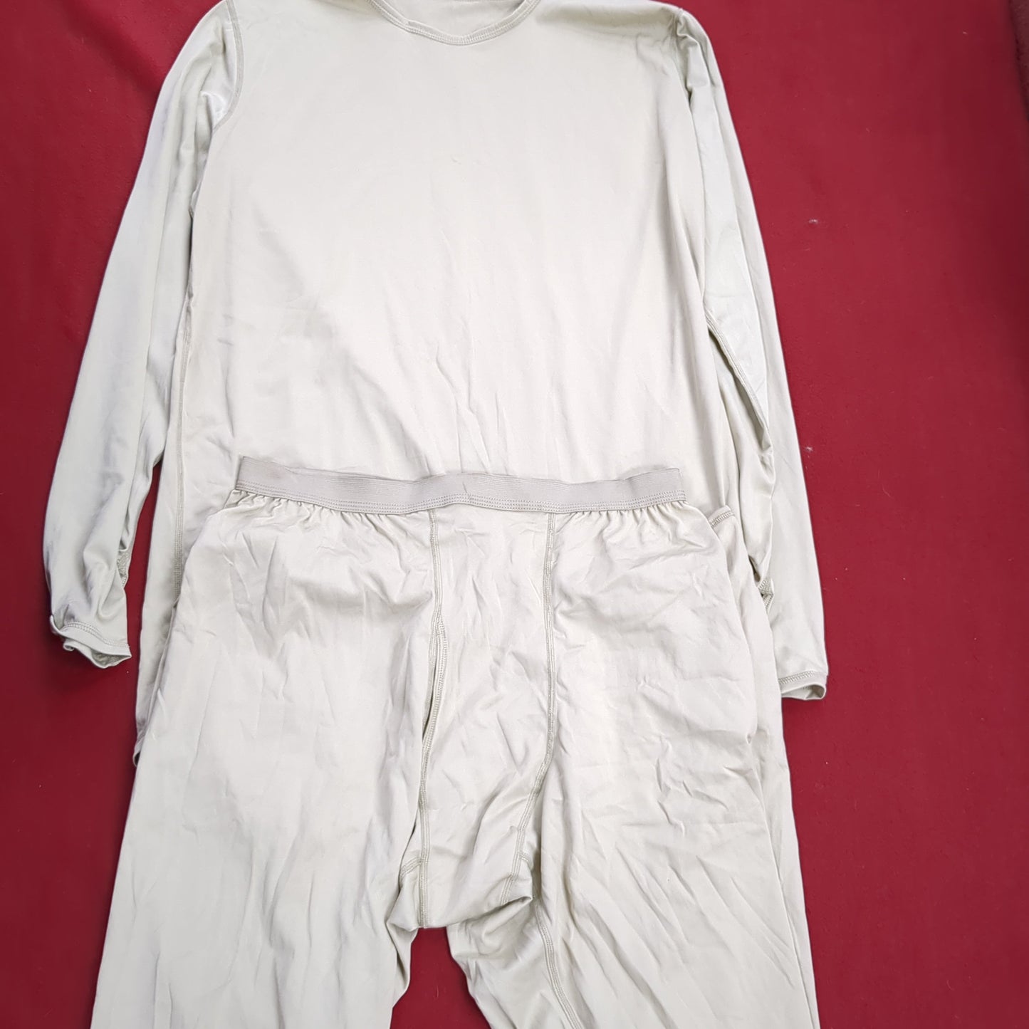 SET of US Army Large Regular Silks Gen III Level 1 Cold Weather Top Bottom Used Sand (fa08-DEC141)