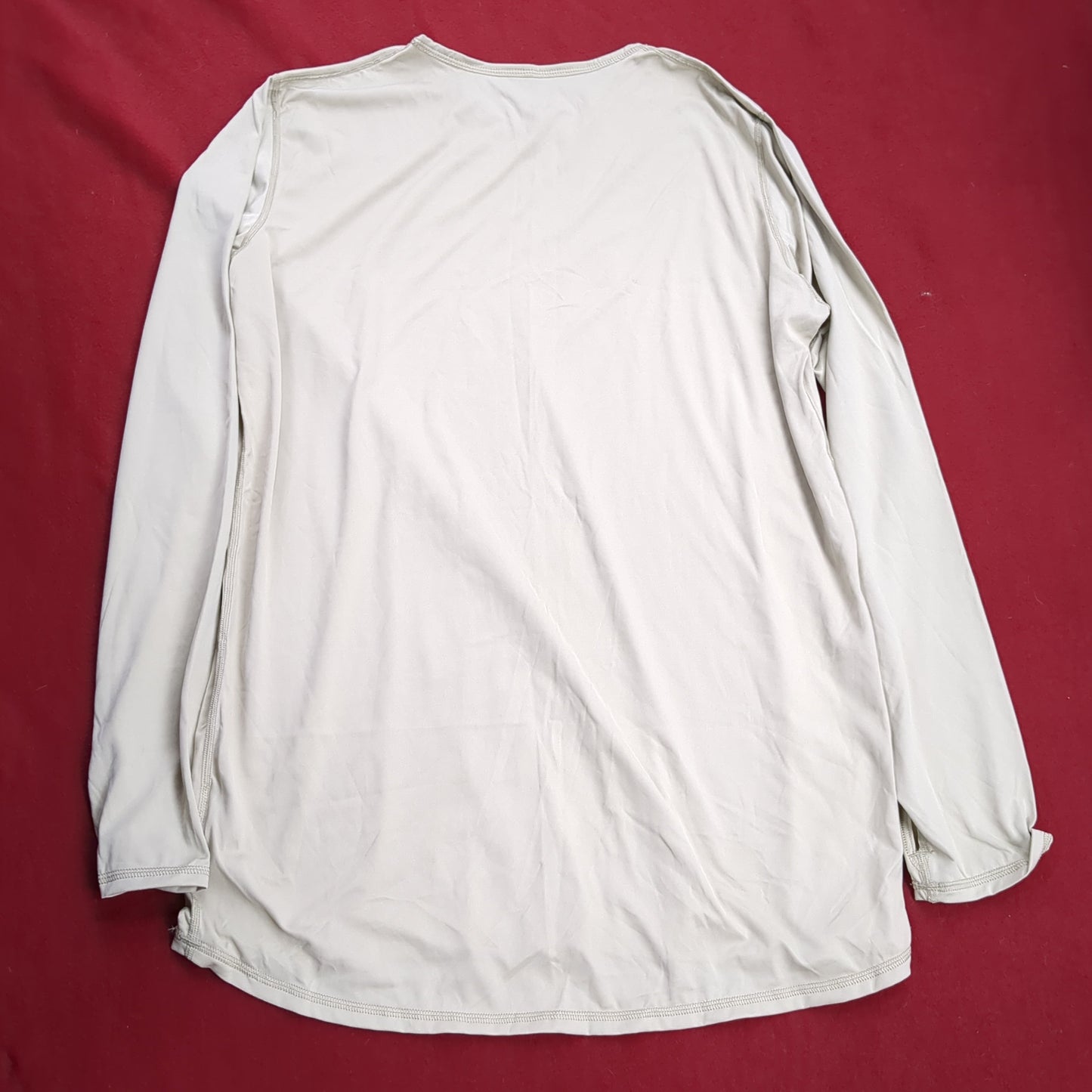 SET of US Army Large Regular Silks Gen III Level 1 Cold Weather Top Bottom Used Sand (fa08-DEC141)