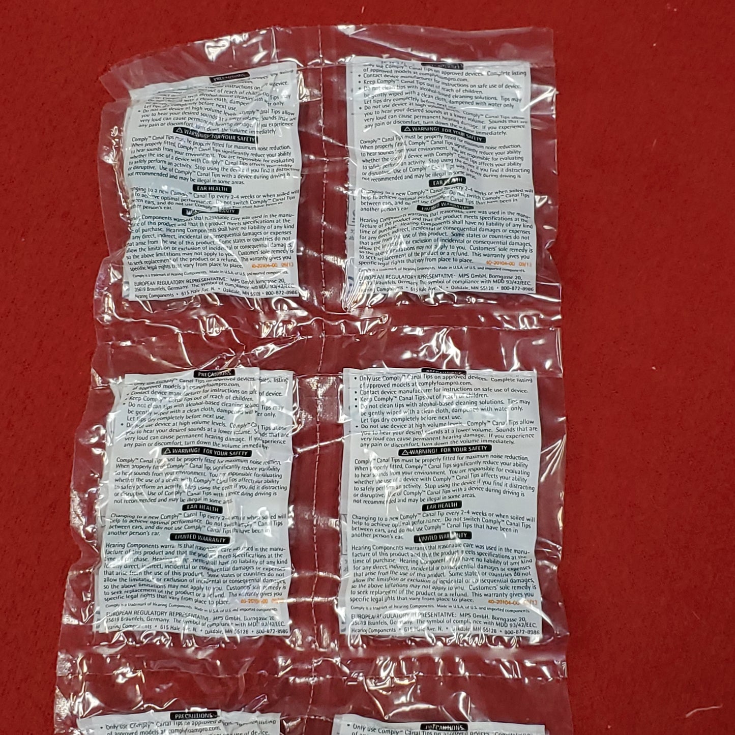 NOS - Lot of 6 - Large Canal Tips Invisio M3h X5 Headsets (LCT-L)