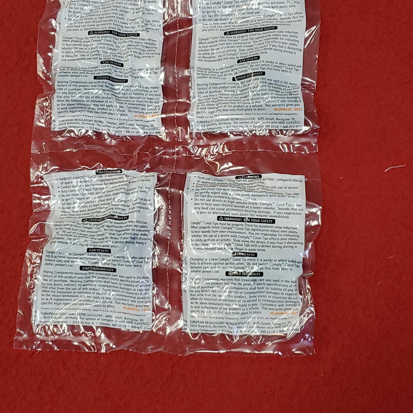 NOS - Lot of 6 - Large Canal Tips Invisio M3h X5 Headsets (LCT-L)