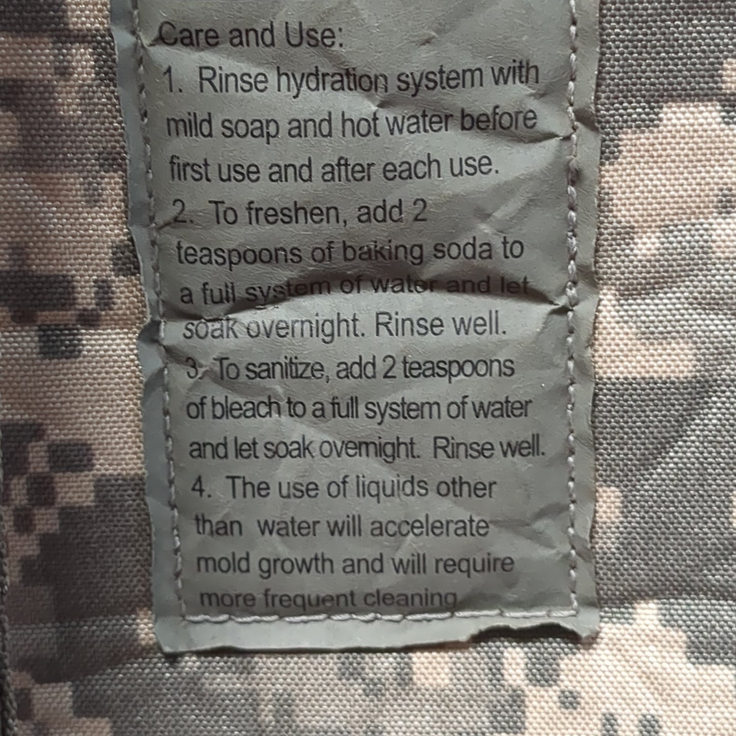 US Army ACU UCP Camelback Hydration System Carrier *Only* Excellent condition (09o- db3-MAY20)