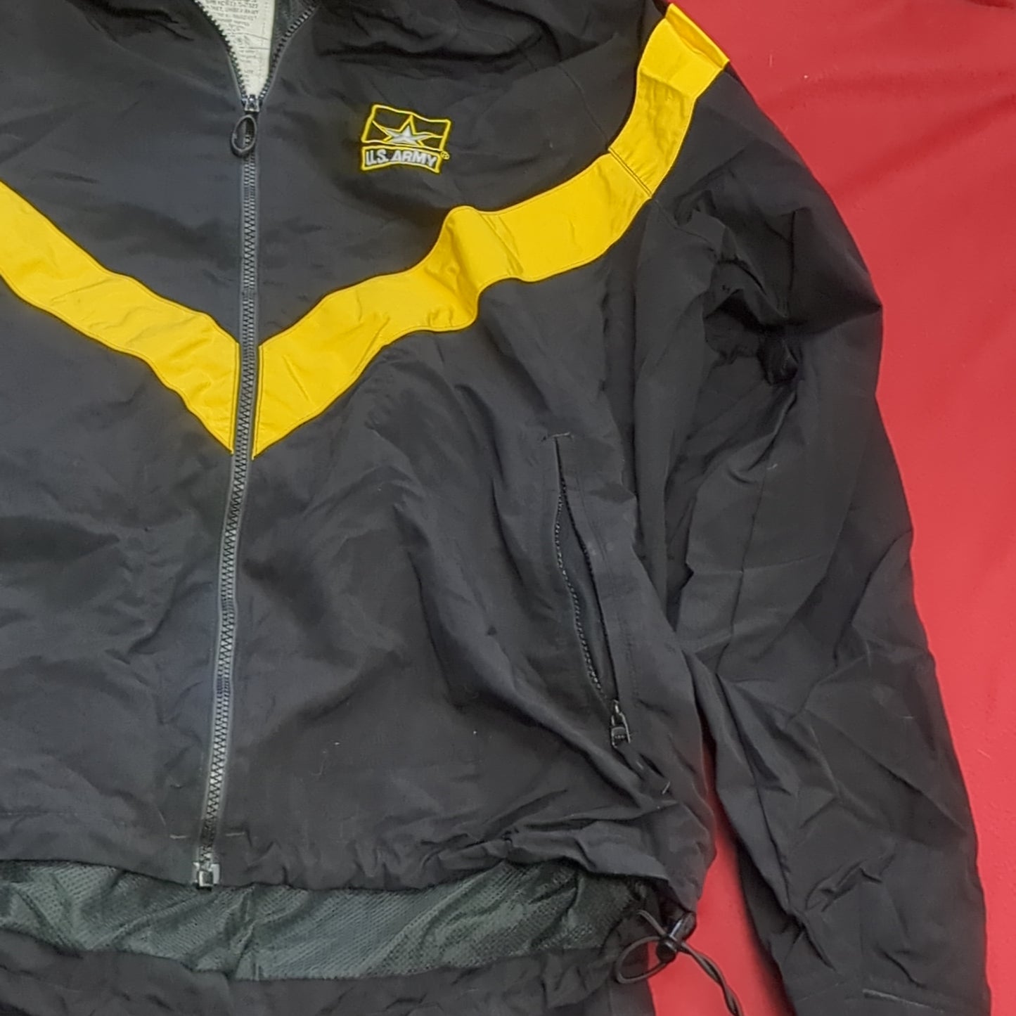 SET of APFU Medium Long Jacket Pants Black Gold Cold Weather Good Condition PT (fb07-MAY33)
