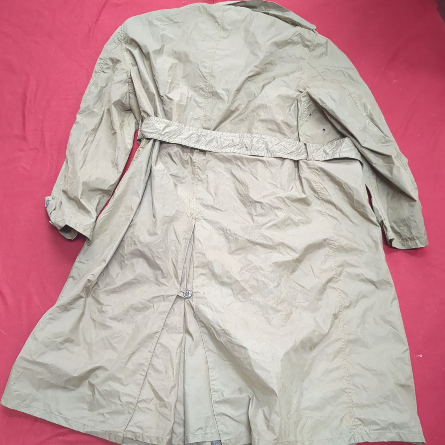 Vintage 1958 40S Taupe 179 Raincoat, Man's Lightweight (a14 db09-j)