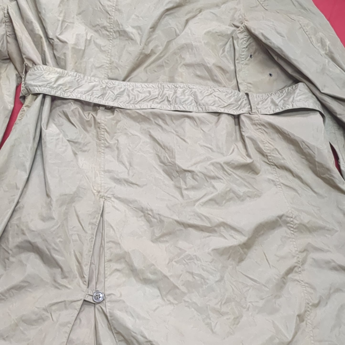 Vintage 1958 40S Taupe 179 Raincoat, Man's Lightweight (a14 db09-j)