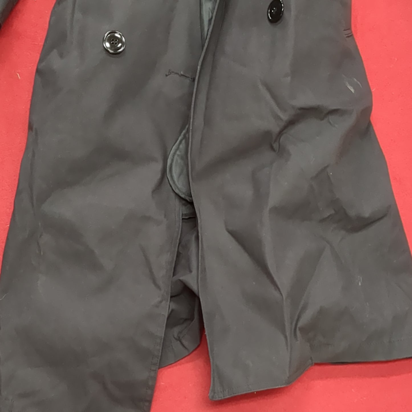 US Army DCSP ASU 10R Black All-Weather Overcoat Dress Uniform (BB06-MAY222)