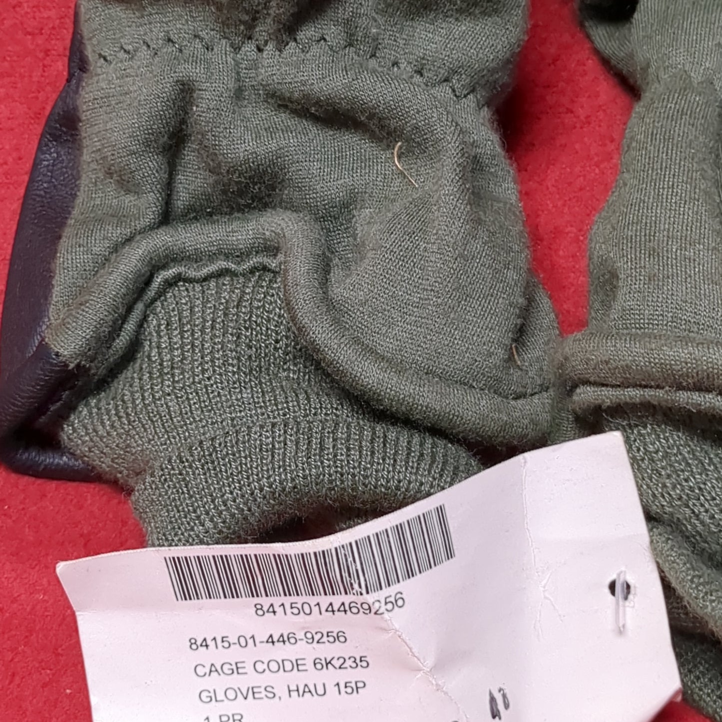 US Army Men's Size (10) HAU-15/P Flyer's Intermediate Cold Weather Gloves (cb04-MAY244)
