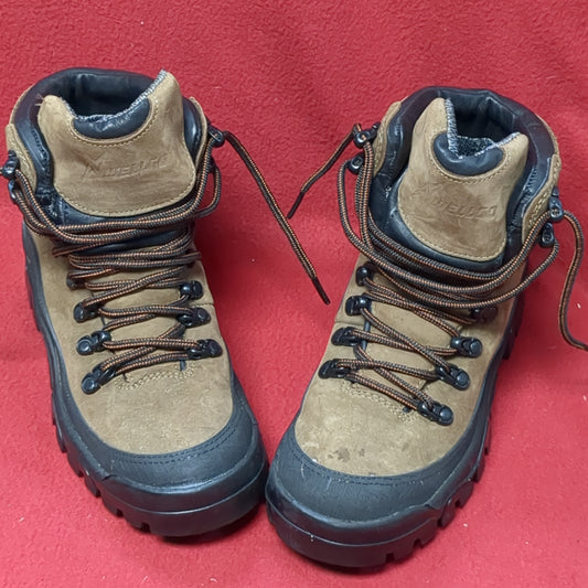Wellco Brown Military Hiking Combat Boots size 4.5W (BA10-MAY283)