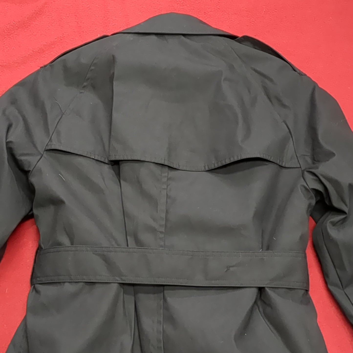 NWT US Army 10S Black All-Weather Overcoat Dress Uniform (BB06-MAY308)