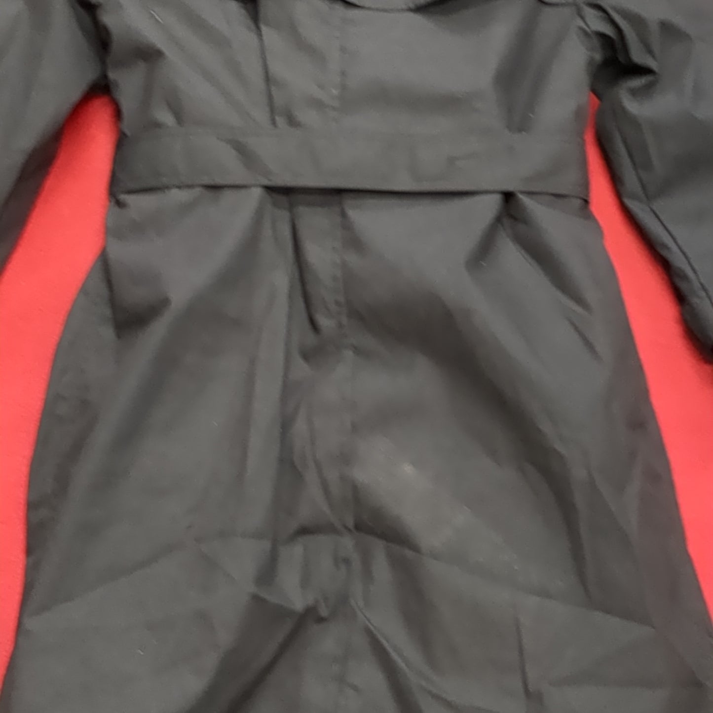 NWT US Army 10S Black All-Weather Overcoat Dress Uniform (BB06-MAY308)