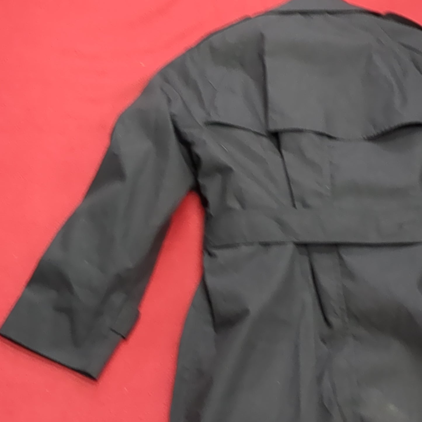 NWT US Army 10S Black All-Weather Overcoat Dress Uniform (BB06-MAY308)