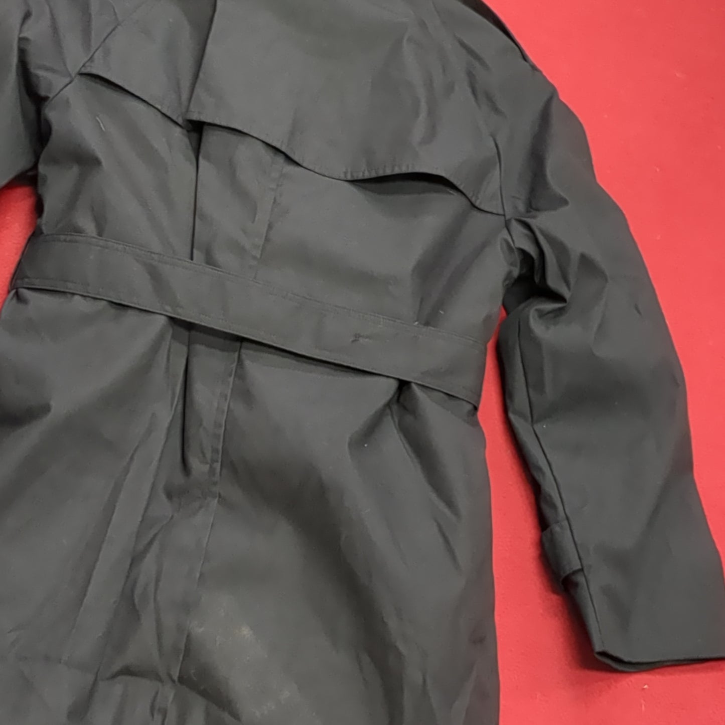 NWT US Army 10S Black All-Weather Overcoat Dress Uniform (BB06-MAY308)