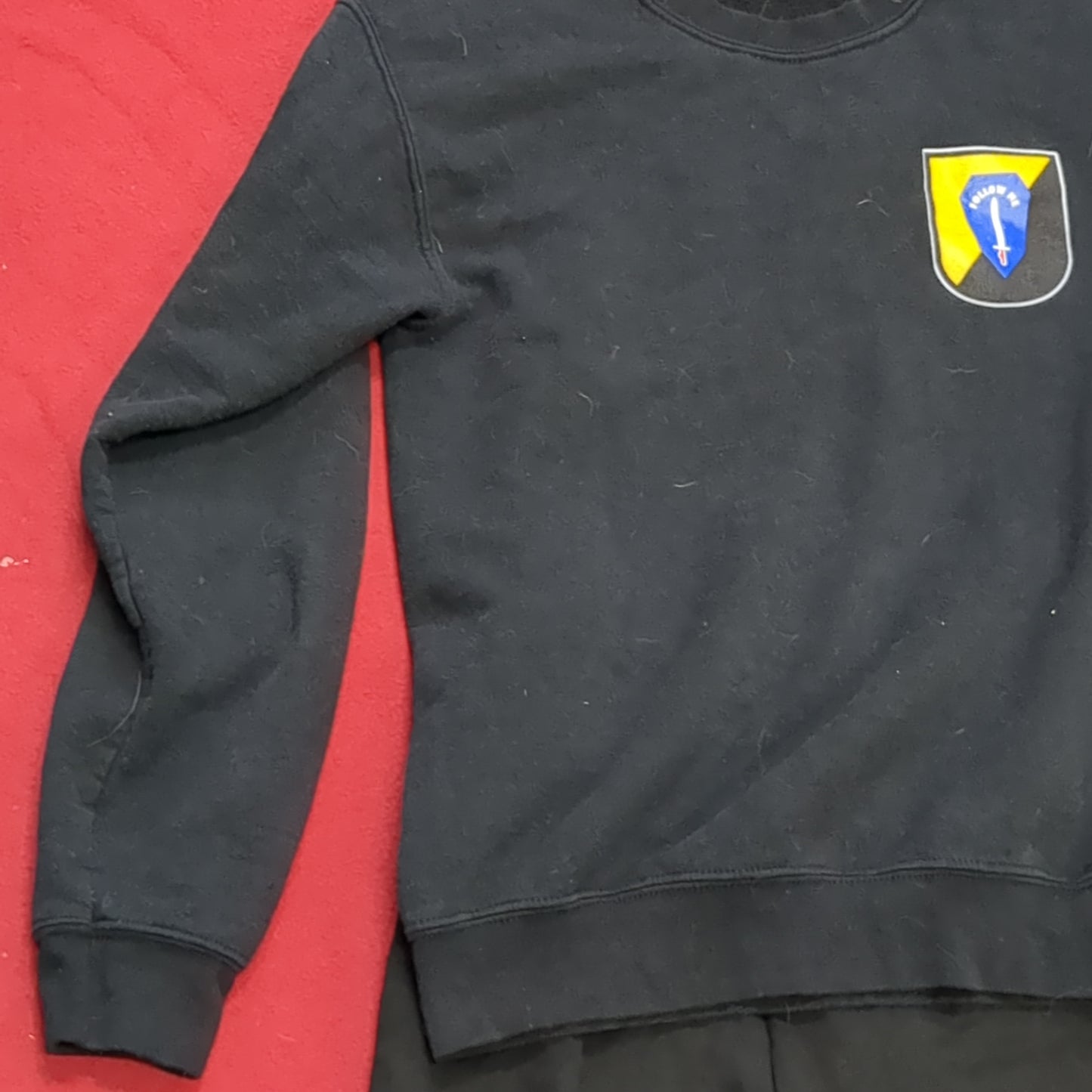 US Army Small Infantry "Follow Me" Sweat Shirt/Pants set Cold Weather Excellent Condition (fb13-MAY334)