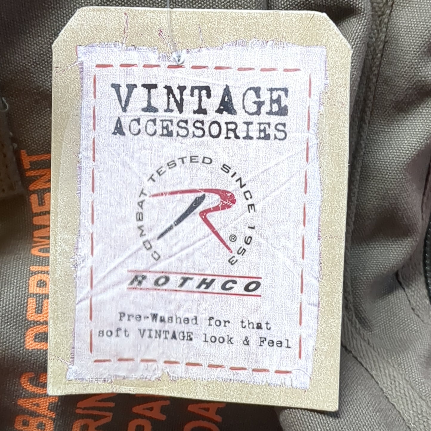 NWT Rothco "Stay MCOE" Vintage Deployment Bag (BB05-MAY349)