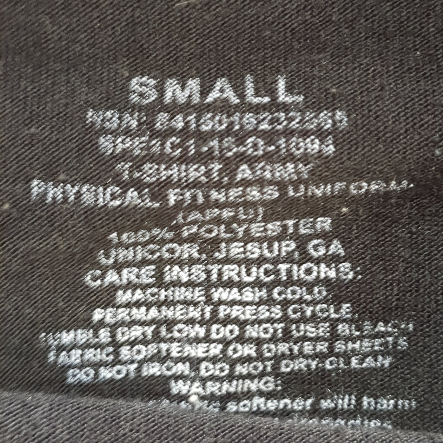 APFU PT Short Sleeve Shirt Small Excellent Condition (fb07-MAY359)