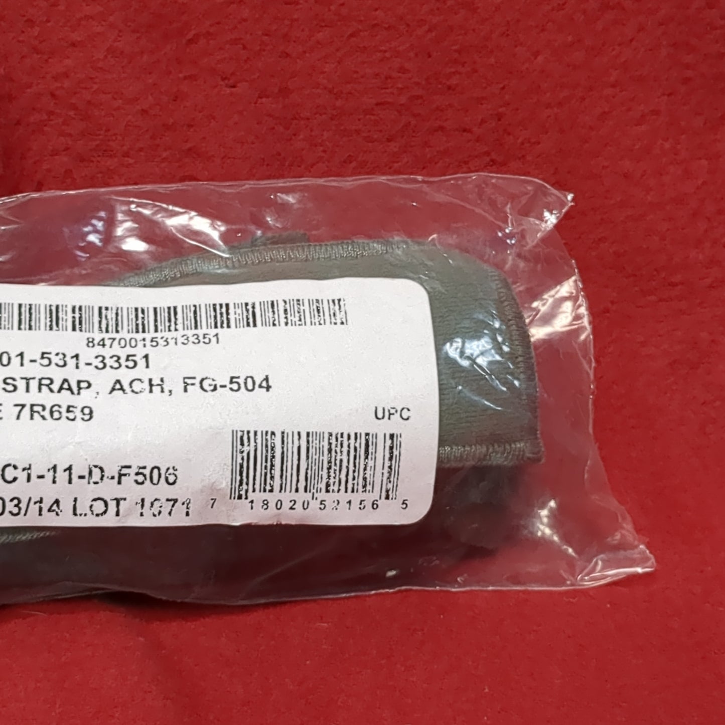 NOS US Army Complete ACH Chin Strap Retention w Hardware (25o- da03-MAY370)