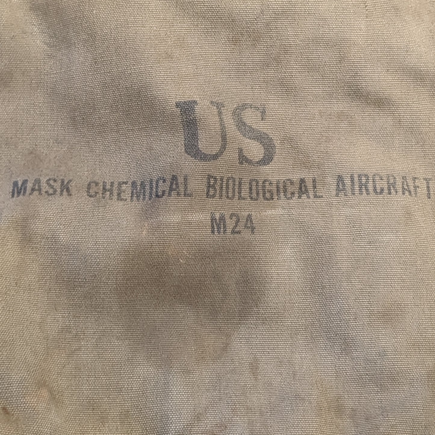 VINTAGE US Army M24 Mask Chemical Biological Aircraft Carrying Case Bag (25g cbrn4 ac03-g135)