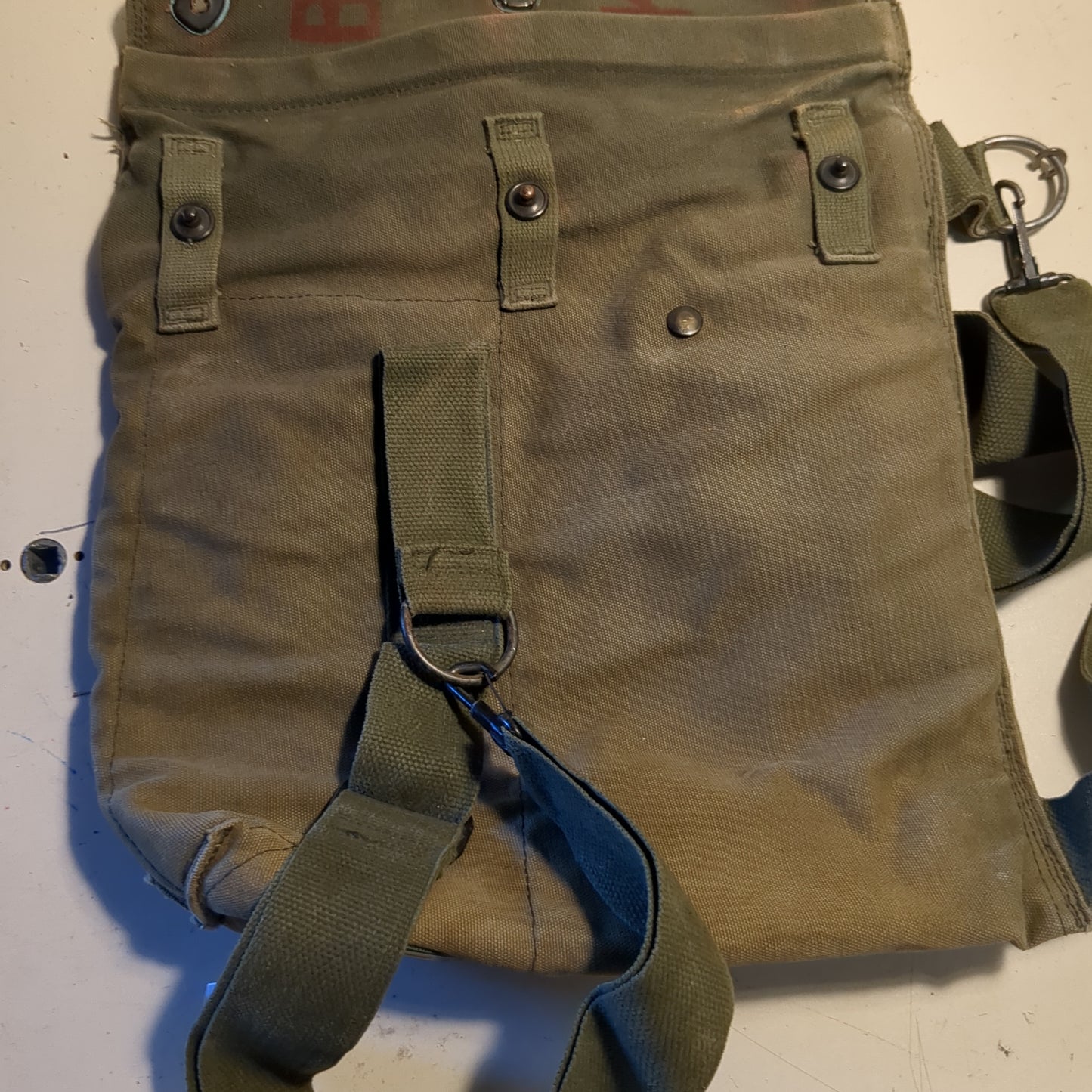 VINTAGE US Army M24 Mask Chemical Biological Aircraft Carrying Case Bag (25g cbrn4 ac03-g135)