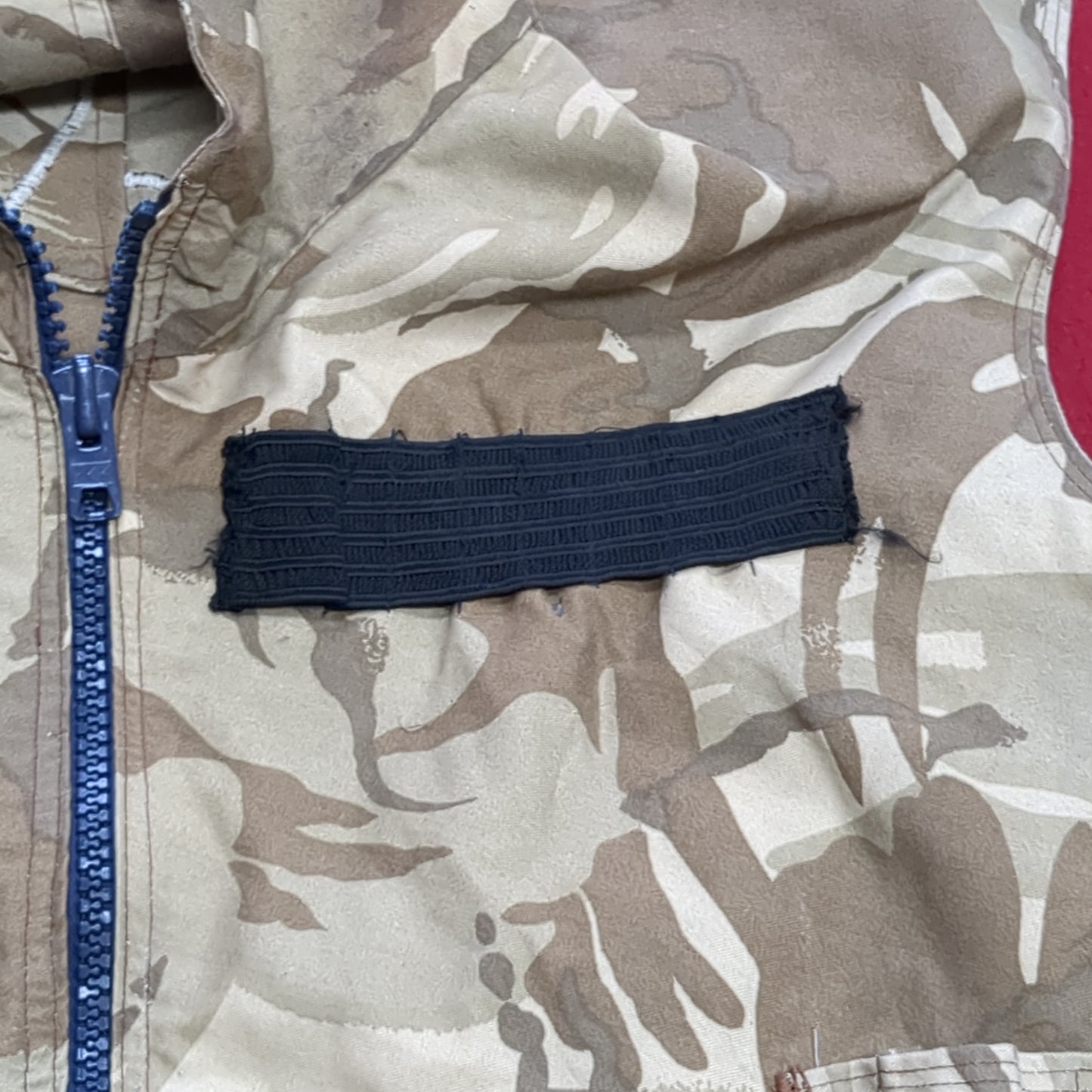 Custom Large/X-Large British Desert Camo Tiger Stripe Vest (31CR- ca6-MAY394)
