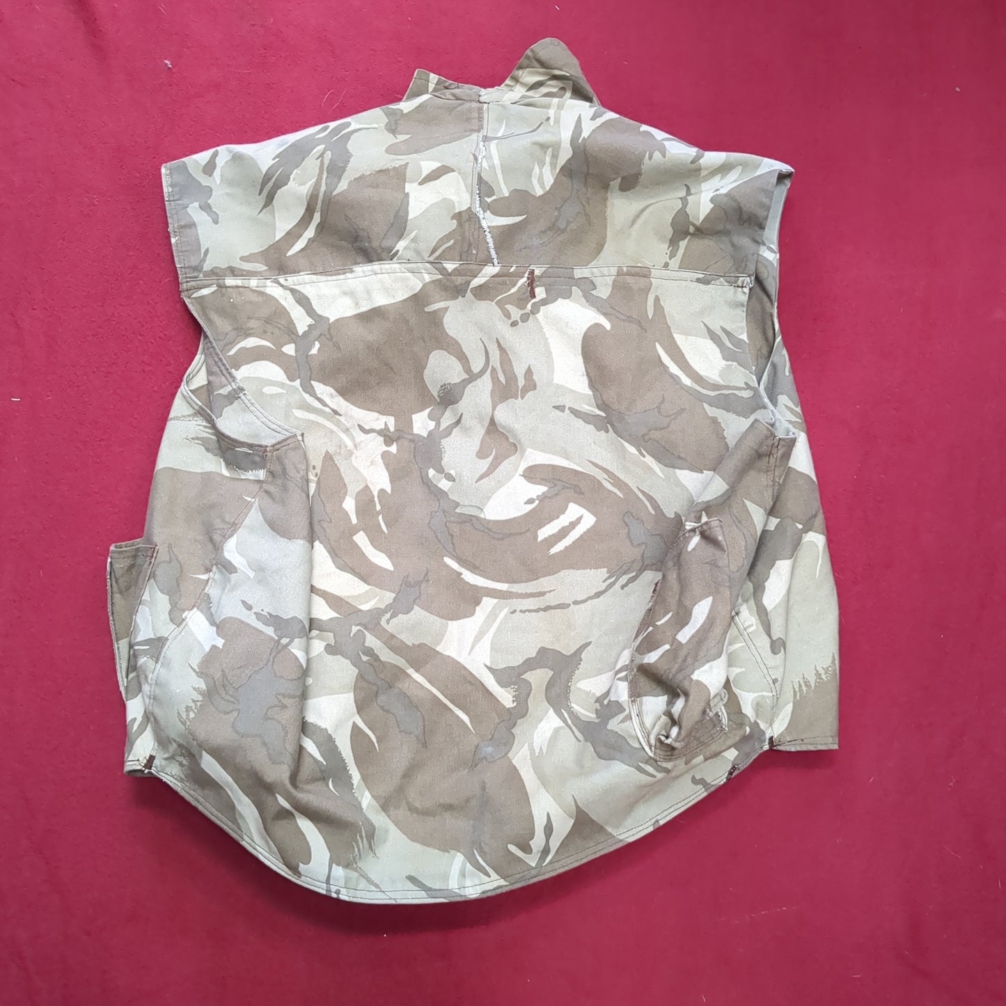 Custom Large/X-Large British Desert Camo Tiger Stripe Vest (31CR- ca6-MAY394)