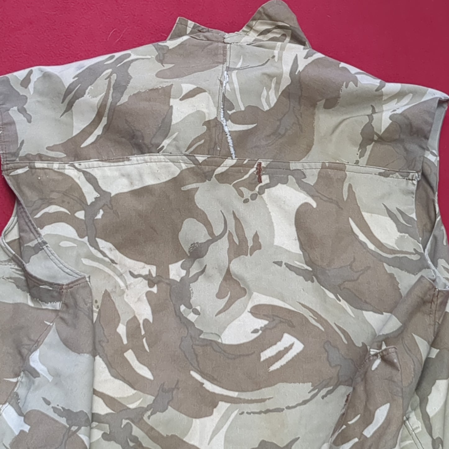 Custom Large/X-Large British Desert Camo Tiger Stripe Vest (31CR- ca6-MAY394)