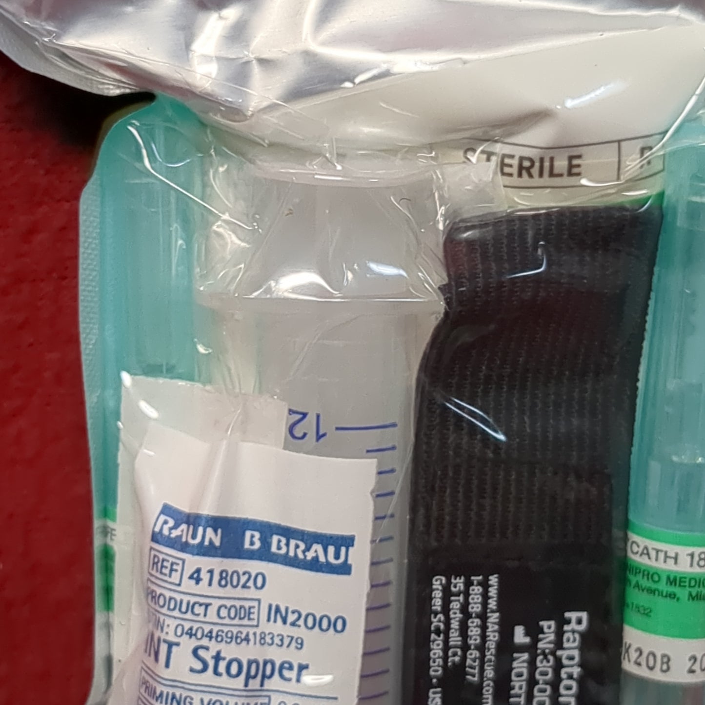 Unopened - NORTH AMERICAN RESCUE NAR Saline Lock Kit (IFAK ac07-JUN16)