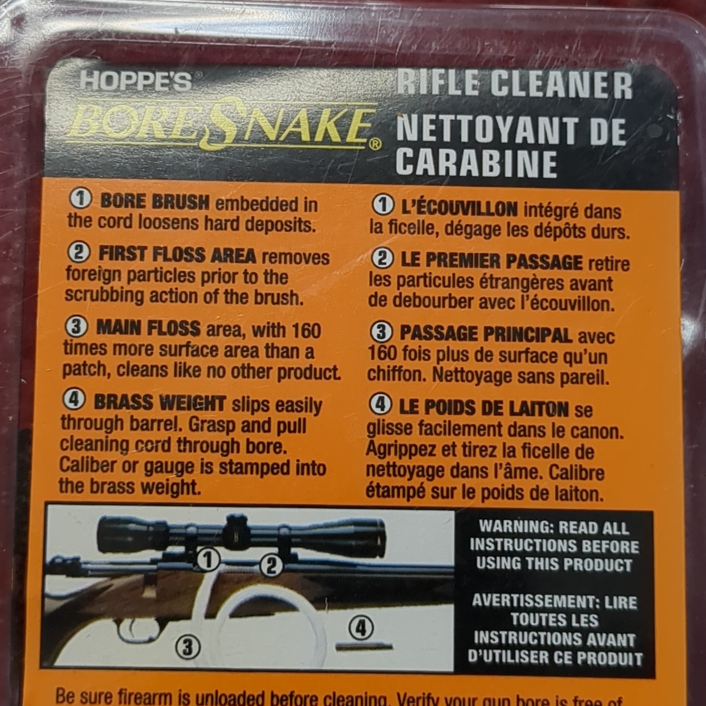 Hoppe's Bore Snake Cleaner Excellent Condition (FB18-JUN21)