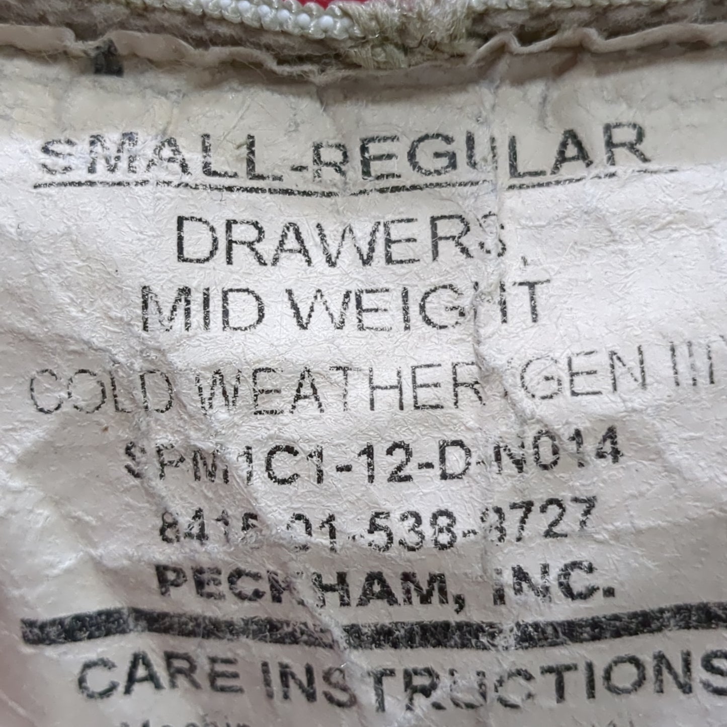 US Army Small Regular Sand Waffle Gen III Level 2 Bottoms (WAF1- fa01-JUN77)