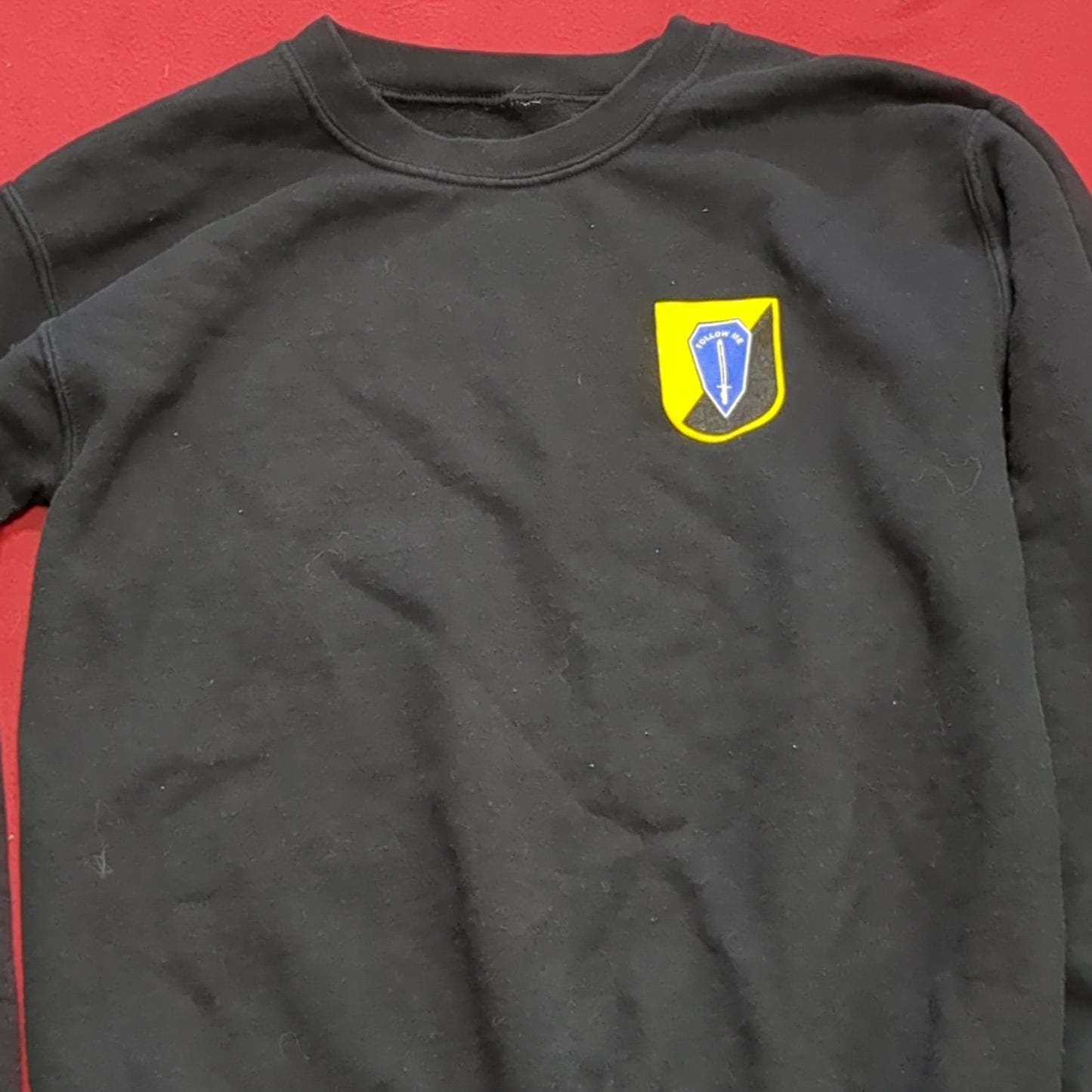 US Army Small Infantry "Follow Me" Sweat Shirt Cold Weather Good Condition (fb13-JUN144)