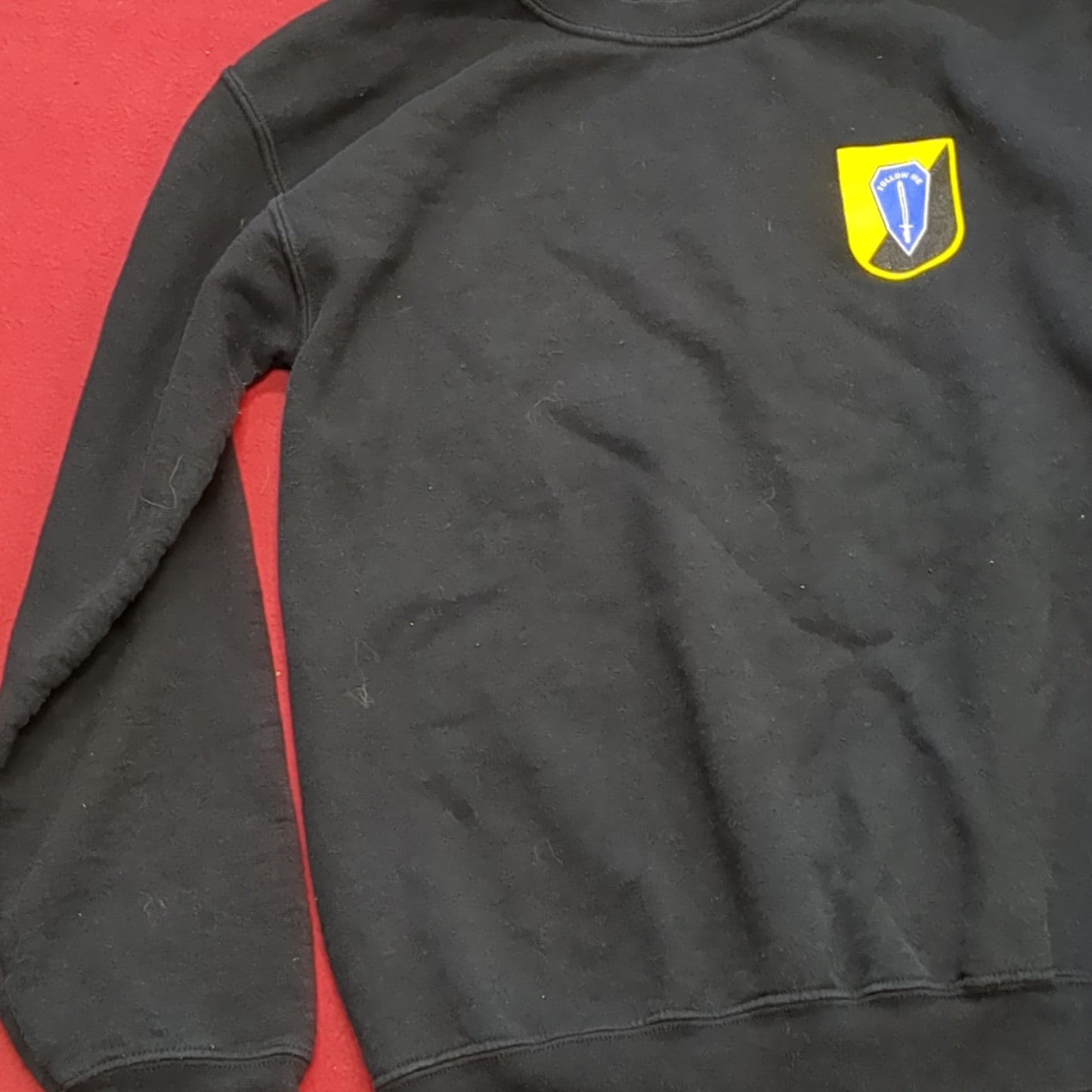 US Army Small Infantry "Follow Me" Sweat Shirt Cold Weather Good Condition (fb13-JUN144)
