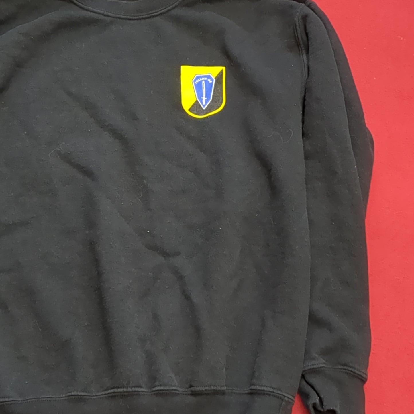 US Army Small Infantry "Follow Me" Sweat Shirt Cold Weather Good Condition (fb13-JUN144)