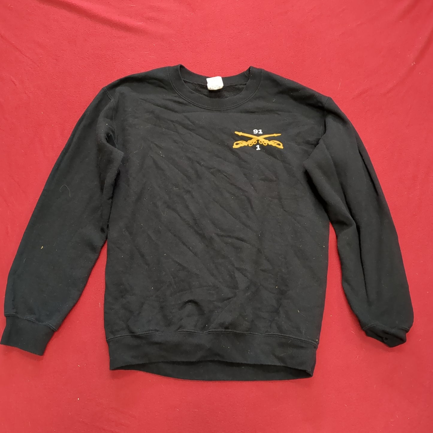 US Army Small 1st Squadron 91st Cavalry Regiment Airborne Cav Sweat Shirt Cold Weather Excellent Condition (fb13-JUN205)