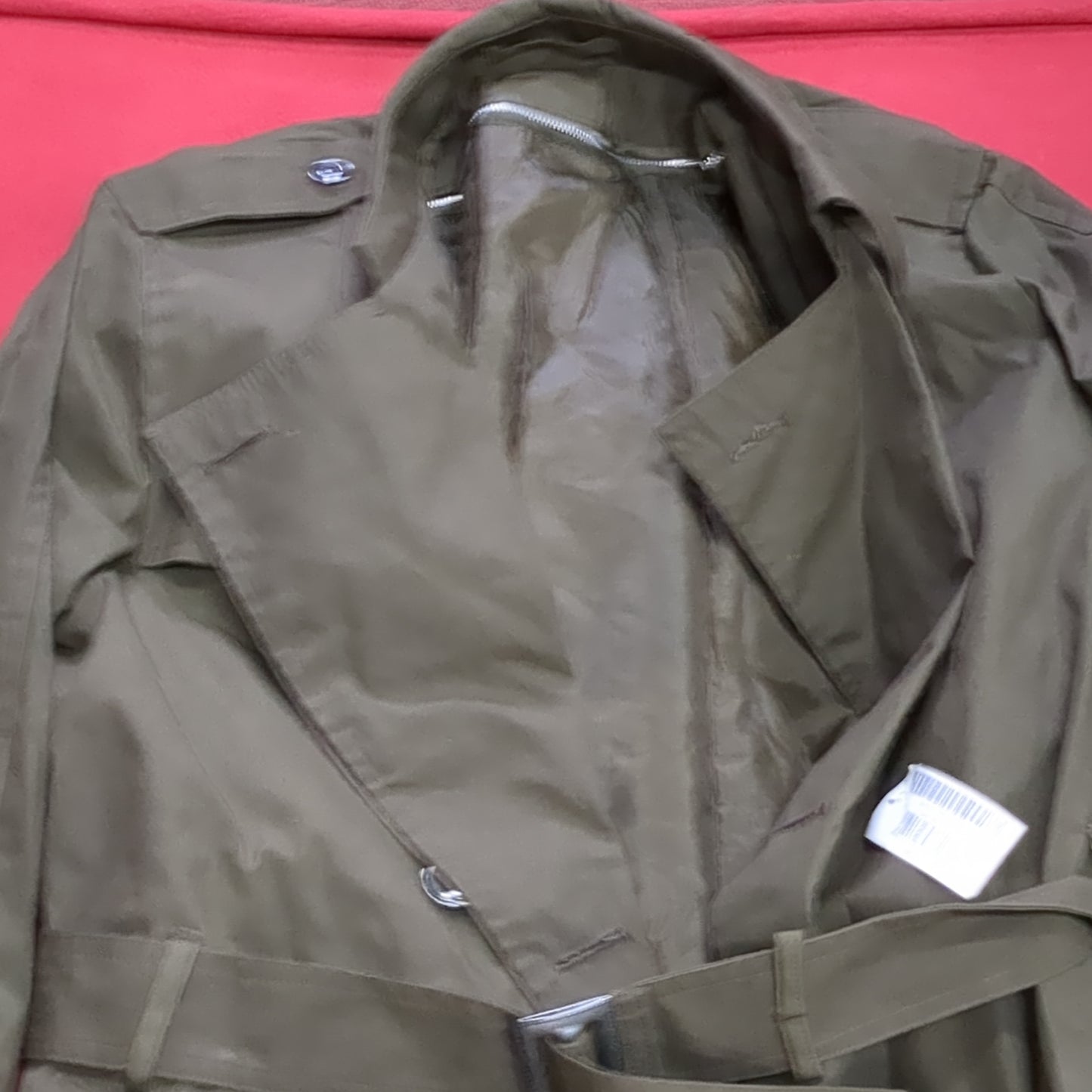 NWT US Army DCSP Heritage Green 40XL All-Weather Overcoat Dress Uniform (DG2- ea02-JUL4)