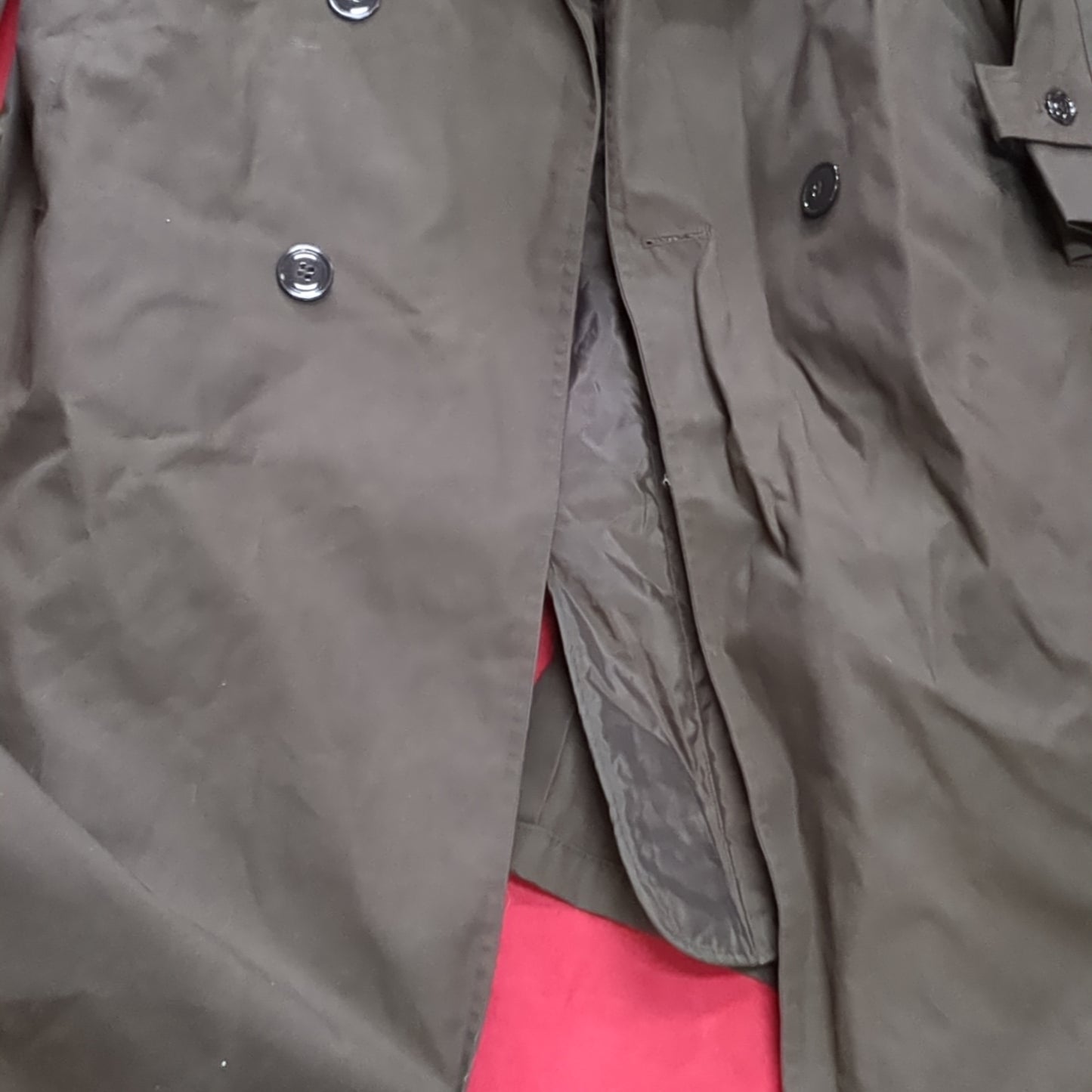 NWT US Army DCSP Heritage Green 40XL All-Weather Overcoat Dress Uniform (DG2- ea02-JUL4)