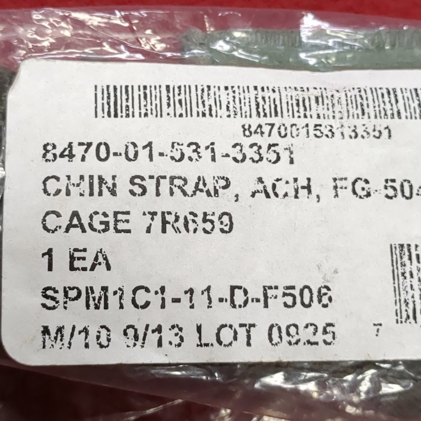 NOS US Army Complete ACH Chin Strap Retention w Hardware (22o- da02-JUL188)