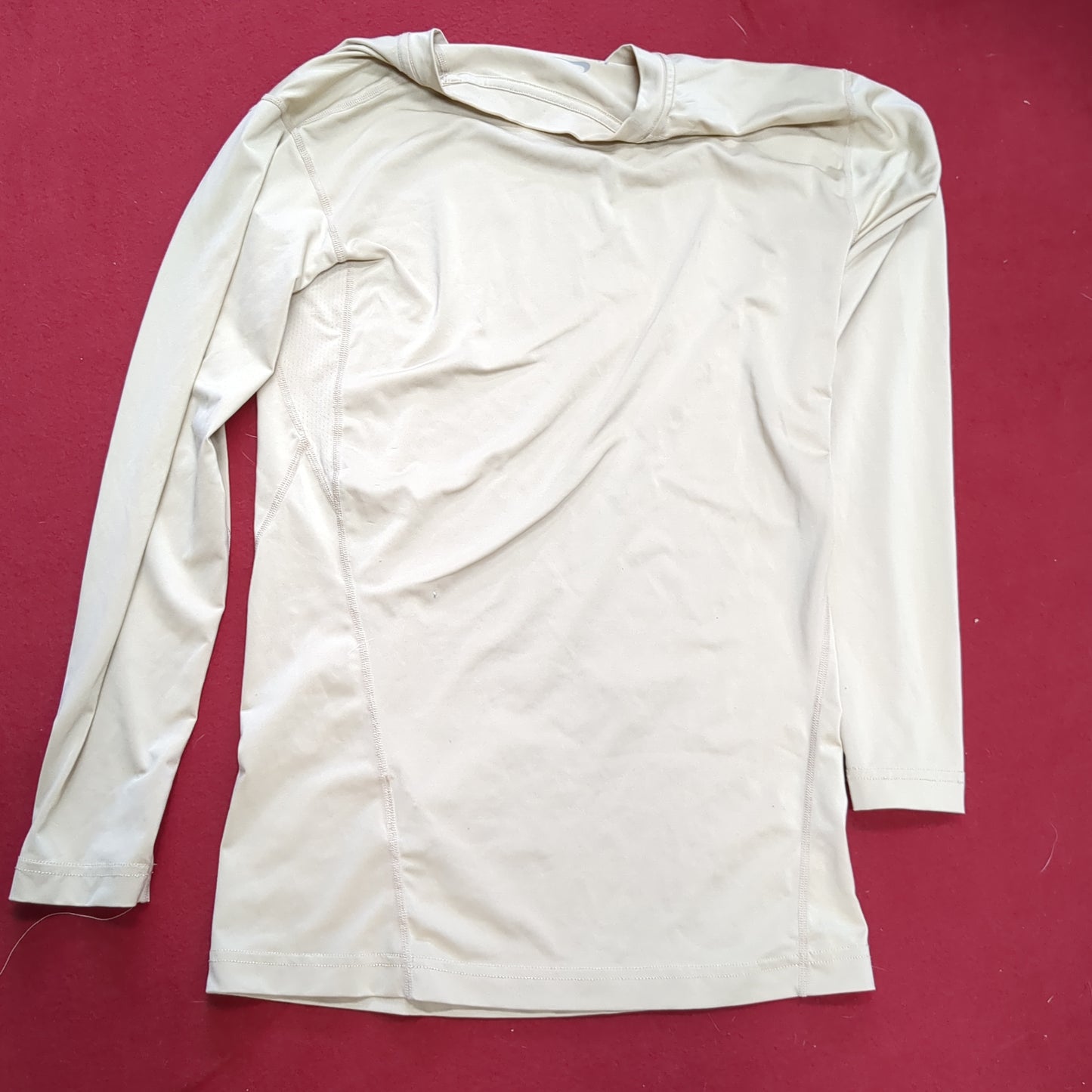 Nike Pro Combat Dri-Fit Tan Medium Regular Silks Gen III Level 1 Cold Weather Top Shirt (cw- ea04-JUL245)