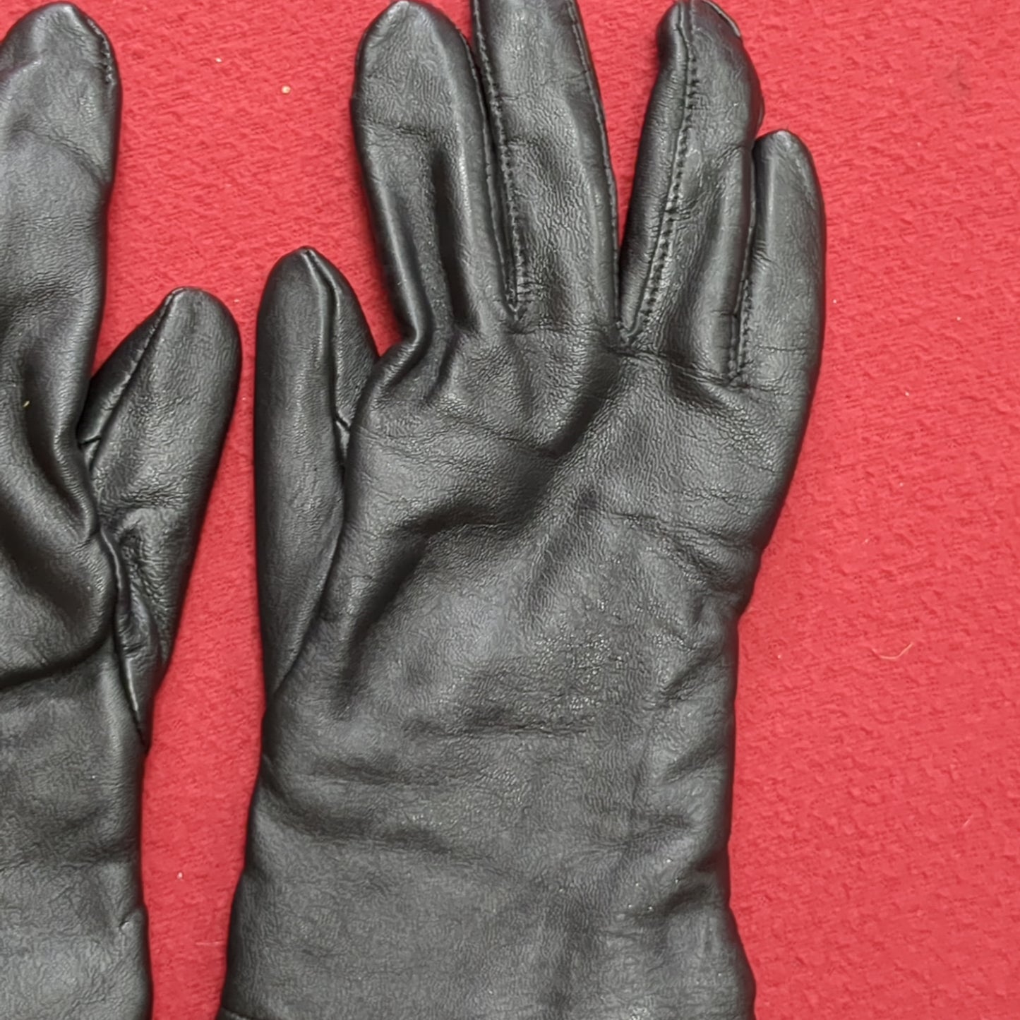 NEW - US Army Size 5 Men's/Women's Dress Black Leather Gloves (cb03-JUL252)