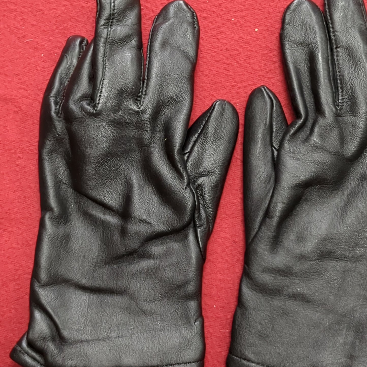 NEW - US Army Size 5 Men's/Women's Dress Black Leather Gloves (cb03-JUL252)