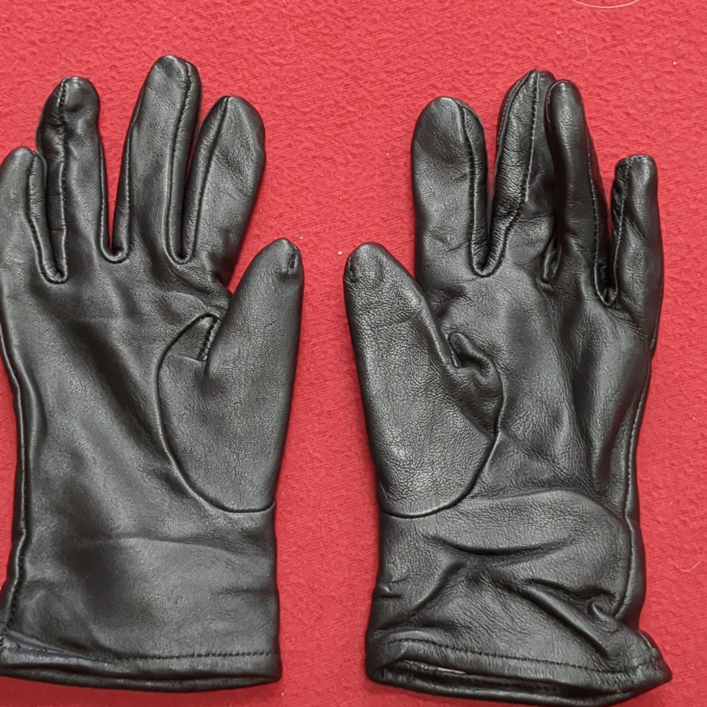 NEW - US Army Size 5 Men's/Women's Dress Black Leather Gloves (cb03-JUL252)