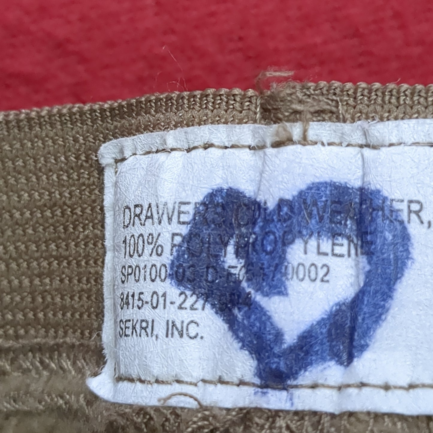 US Army Medium '90s Brown Cold Weather Poly-Pro Pants (cw- ea04-JUL253)