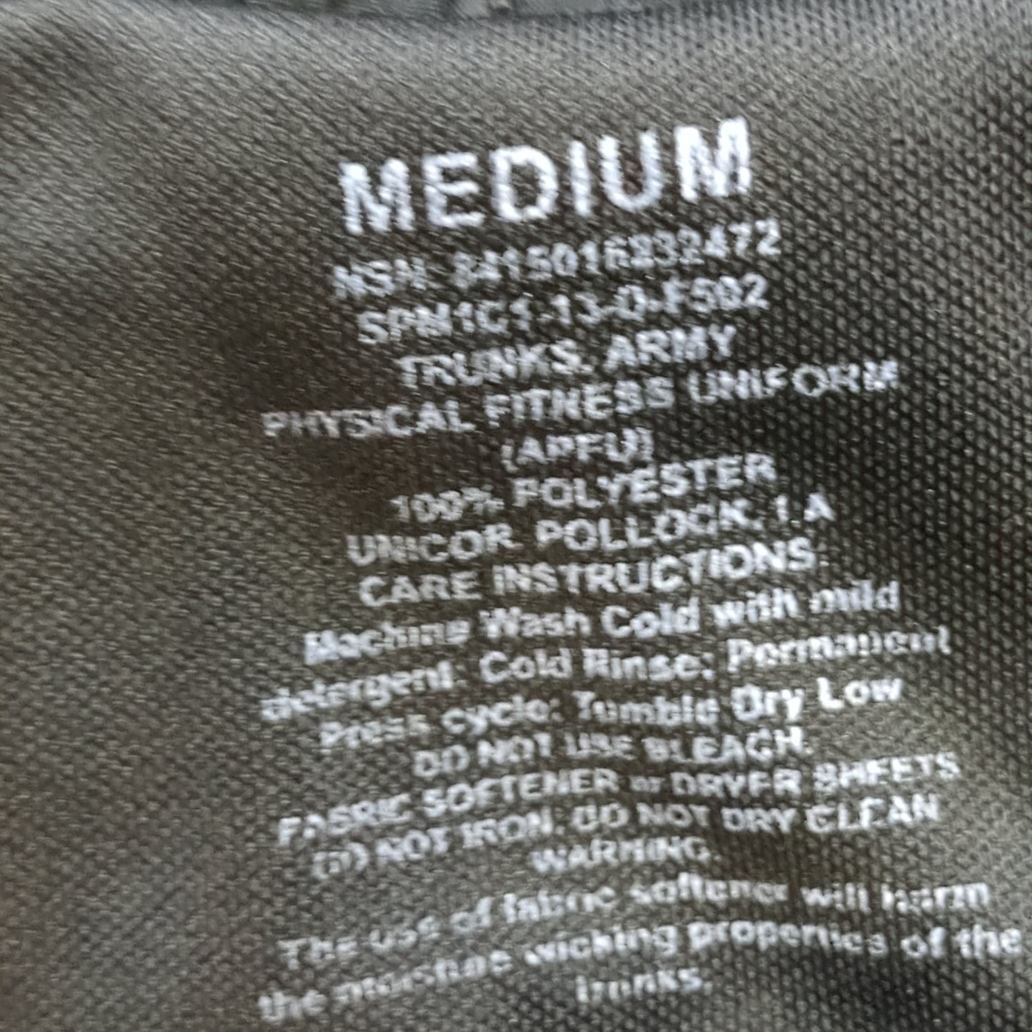 APFU PT SET - Medium Shorts - Long-Sleeve & Short-Sleeve Shirt Good Condition (fb10-JUL279)