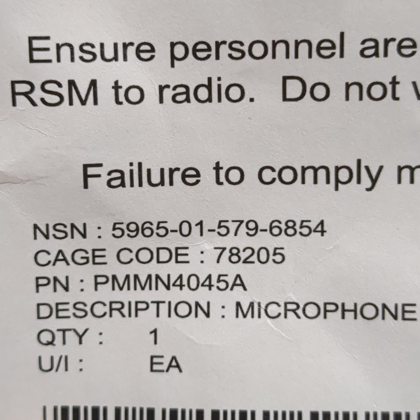 USMC XAcore Tactical Hand Microphone (fc04-JUL324)