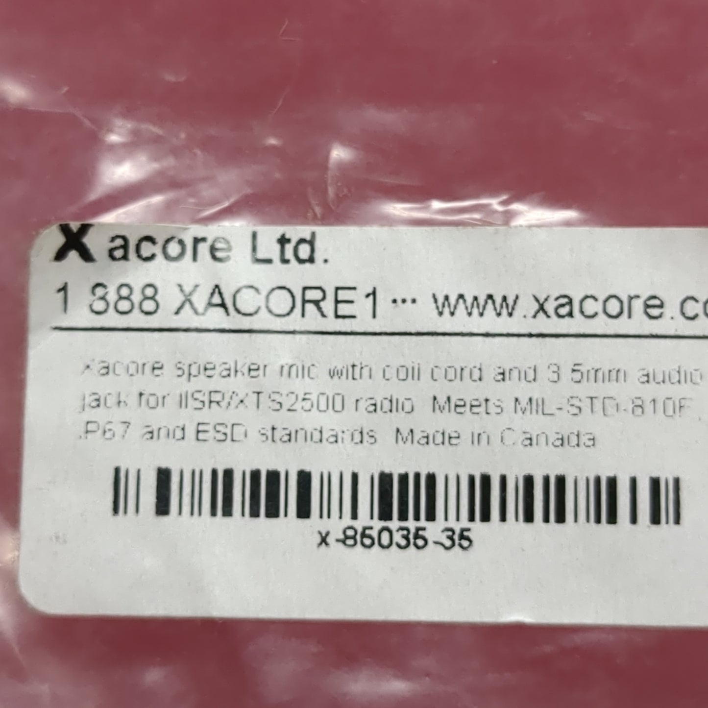 USMC XAcore Tactical Hand Microphone (fc04-JUL324)