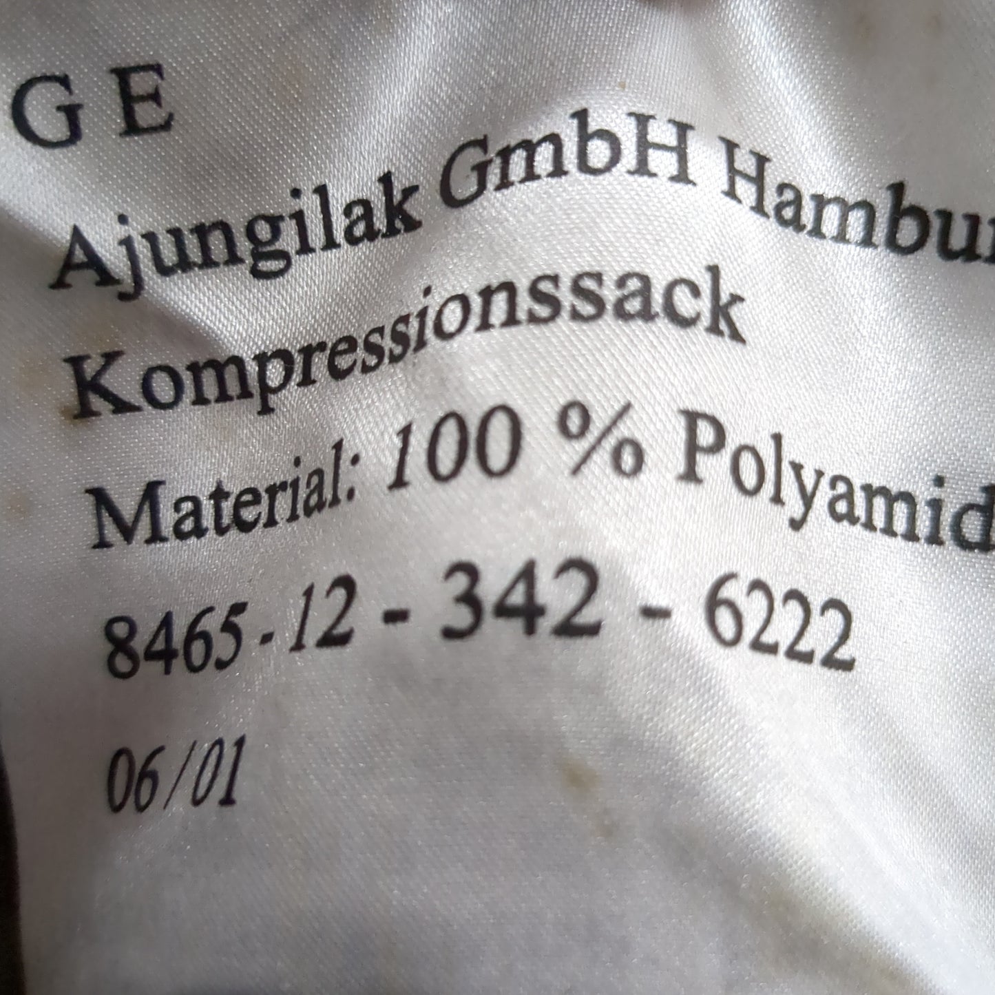 P/O Ajungilak Sleeping Bag Winter OD Green w Stuff Sack (BA05-JUL334)