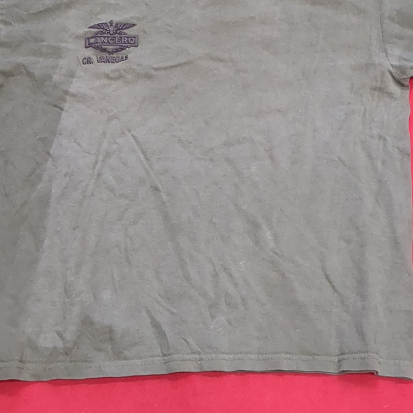 US Military Lancero Large OD Green T Shirt (cw- ea04-JUL341)