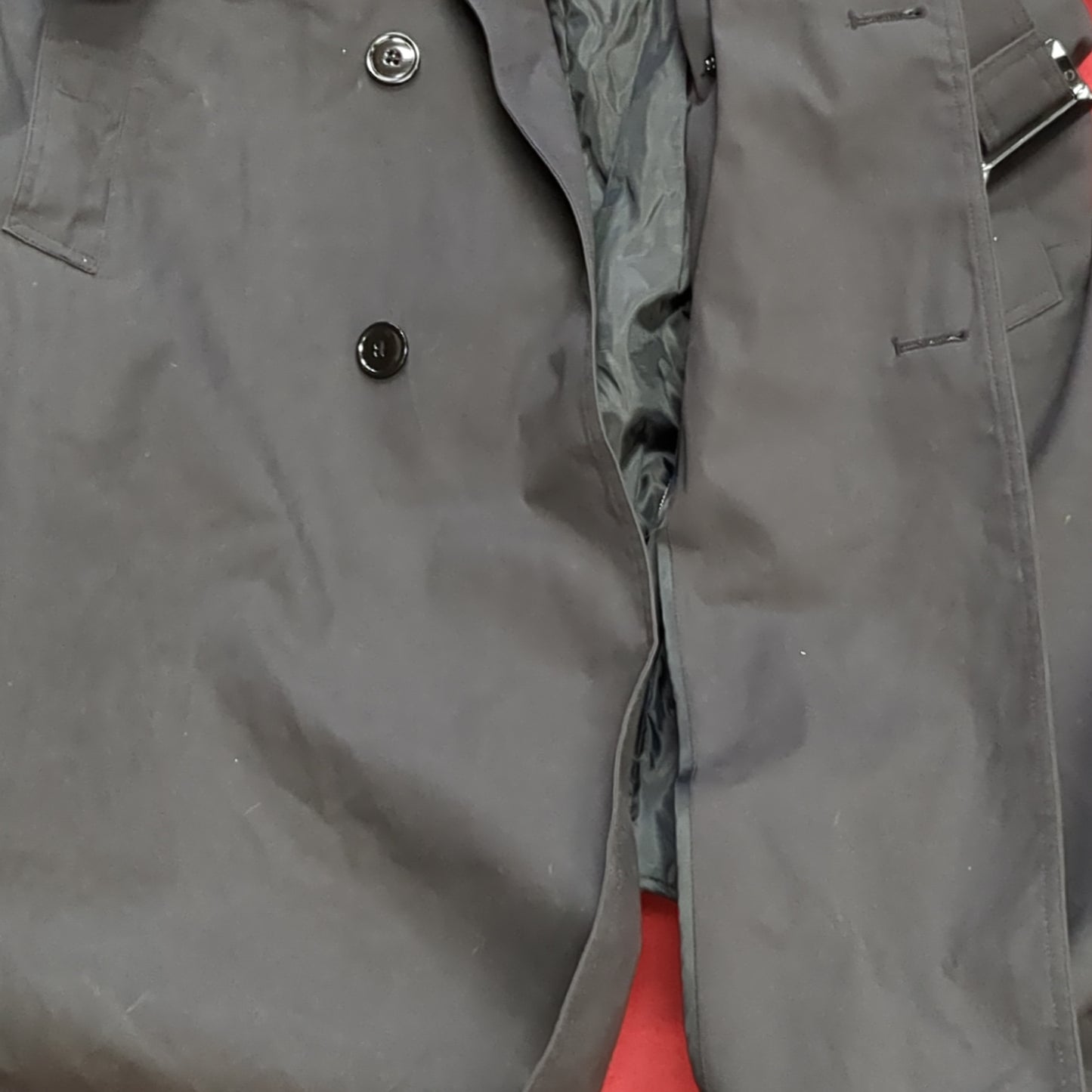 US Army DLA 42L Black All-Weather Overcoat Dress Uniform (BB07-JUL347)