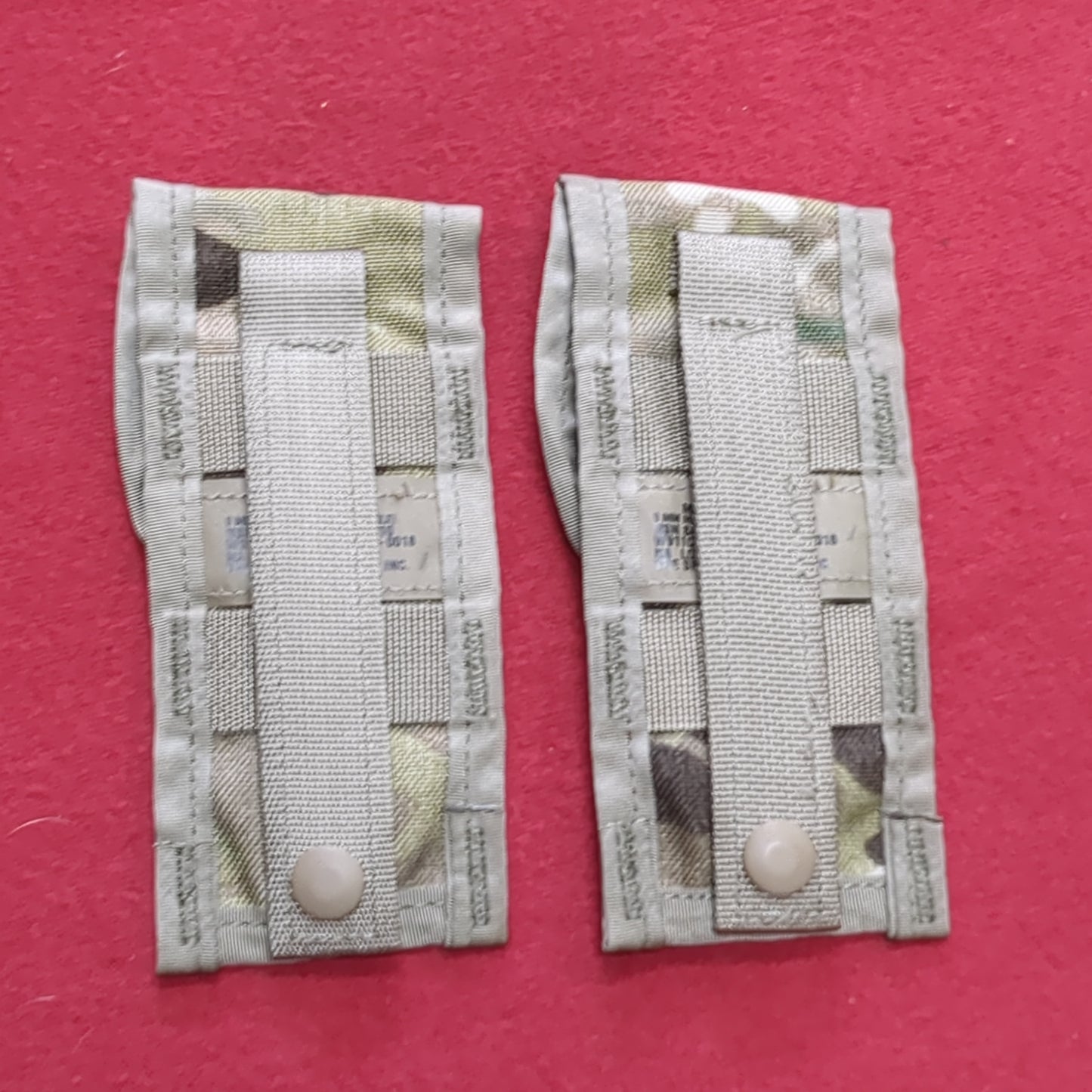 *Lot of Two* US Army 9 mm single mag Pouch OCP Multicam Molle II Excellent Condition (acu-JUL369)