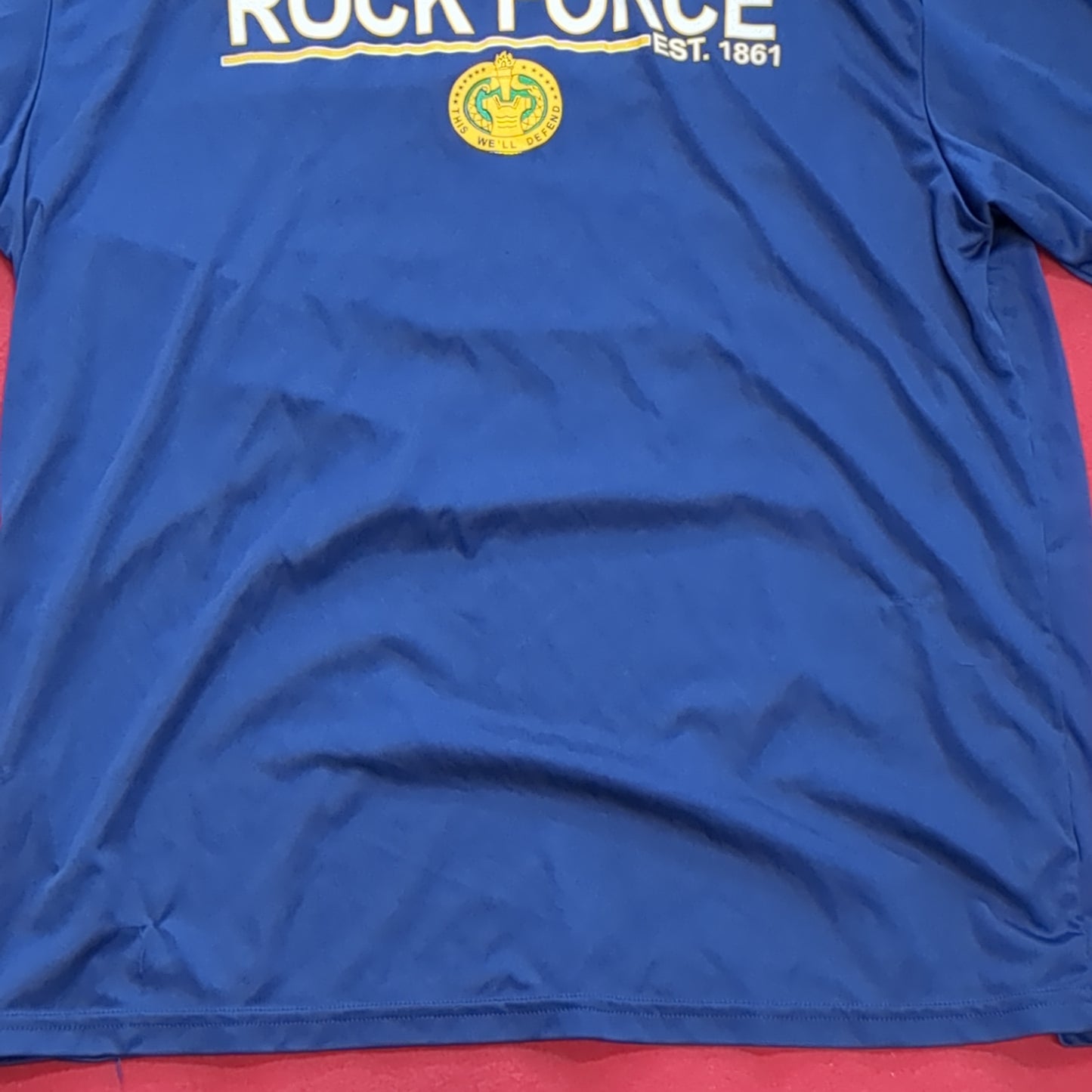 US Army Large Blue Rock Force T-Shirt (cw- ea04-JUL372)