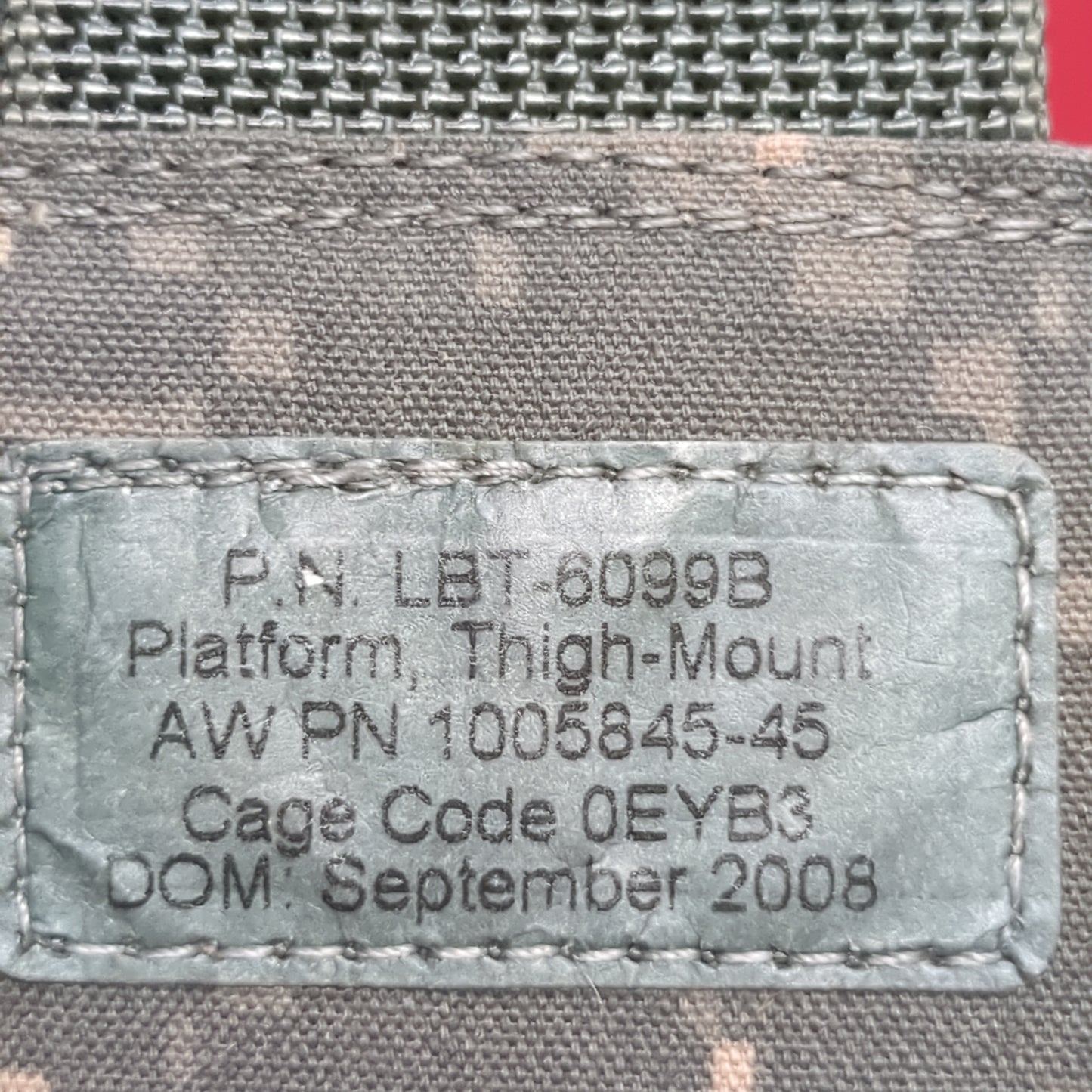 US Army Platform, Thigh-Mount LBT-6099B ACU Excellent Condition (fb12-JUL374)