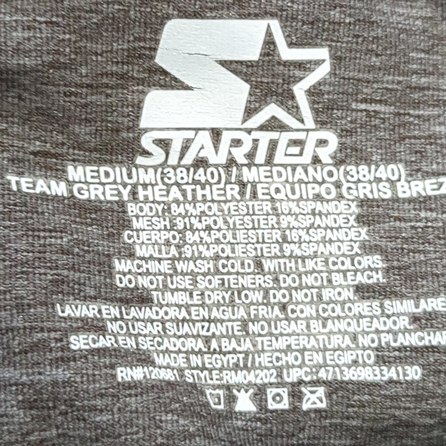 Starter Gray Long Sleeve Medium Shirt (cw- ea04-JUL397)