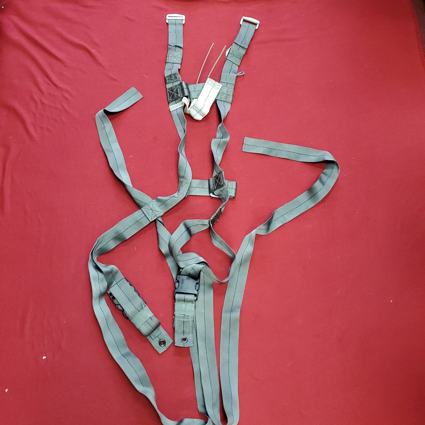 Harness Parachute Line Assembly Airborne Grey NO D-Clips (BB04-AUG50)